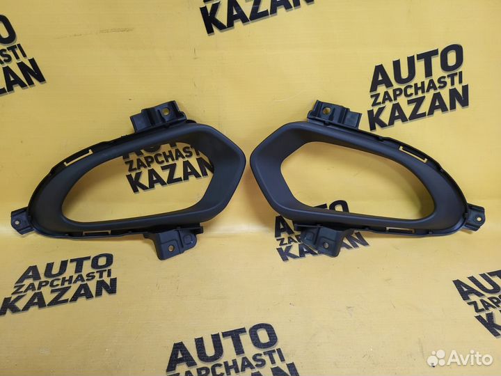 Накладка птф Kia Ceed JD 2012-2015 под 2 лампы