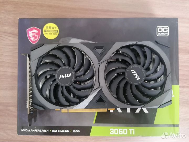 Видеокарта rtx 3060ti MSI ventus