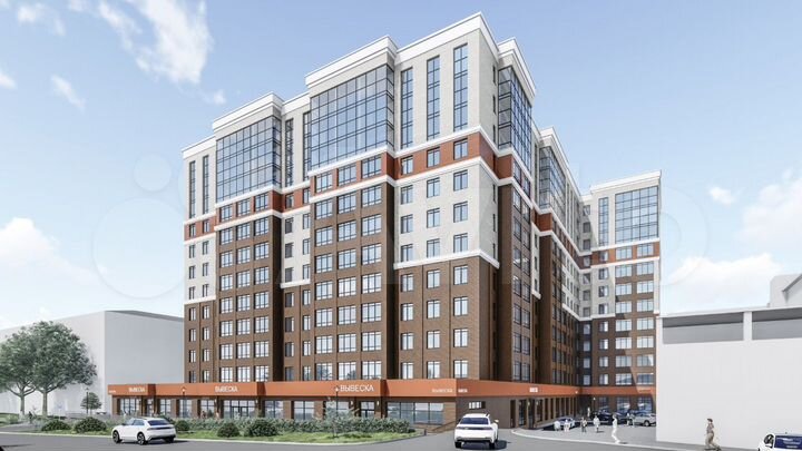 2-к. квартира, 61,4 м², 9/12 эт.