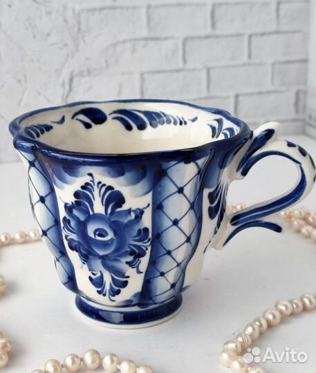 Чайник заварочный новый Гжель ручная работа