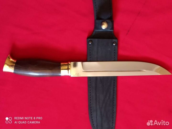 Казачий пластунский нож, сталь Х12мф, ковка, ножны