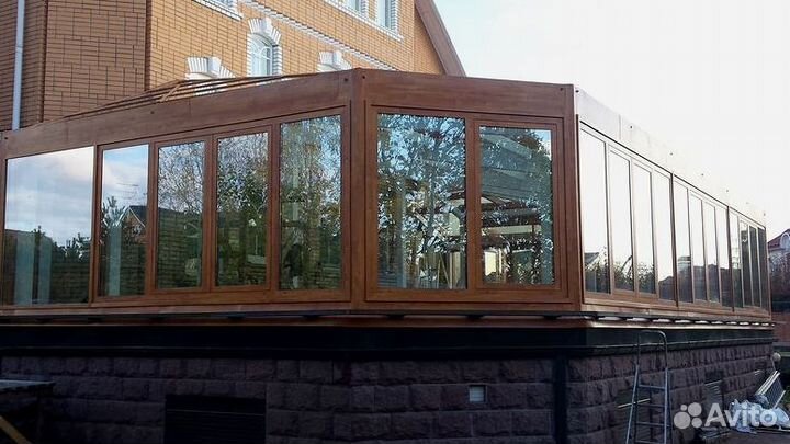 Остекление пластиком веранды террасы