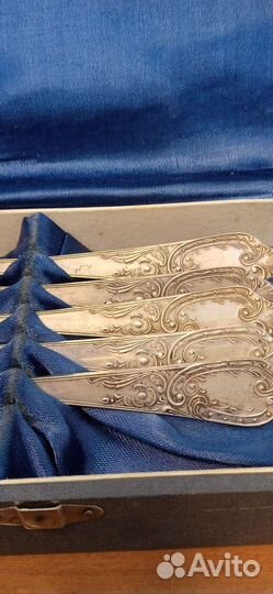 Серебряные десертные и чайные ложки 875 проба