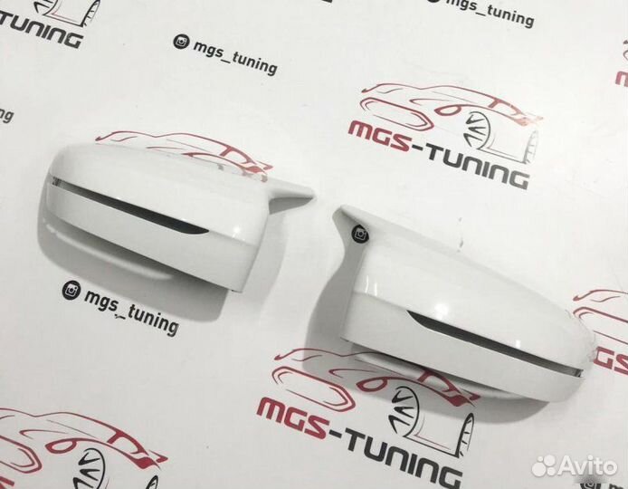 Крышки зеркал стиль BMW M5 G30 белые