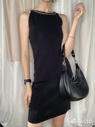 Чёрное платье zara 44