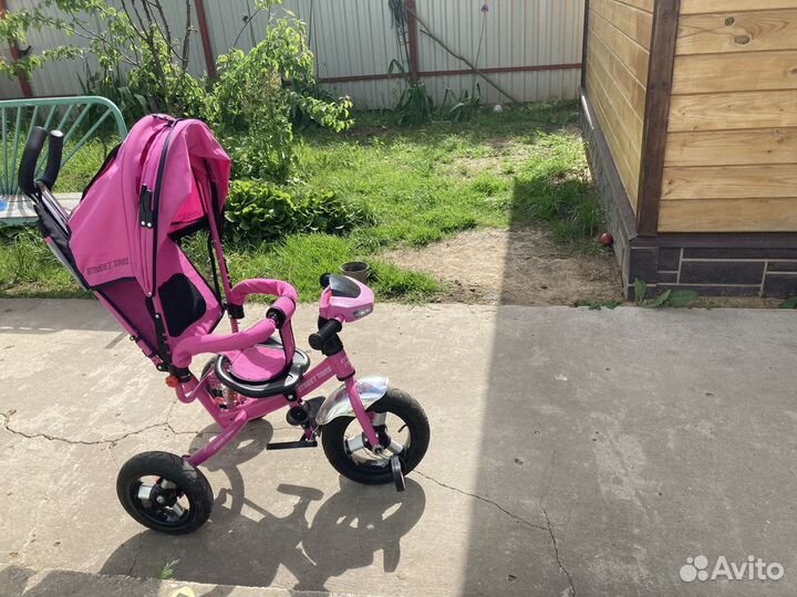 Детский велосипед с родительской ручкой