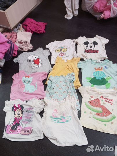 Детские вещи пакетом. Футболки для девочек
