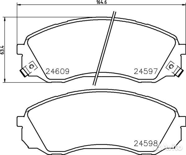 Колодки тормозные передние