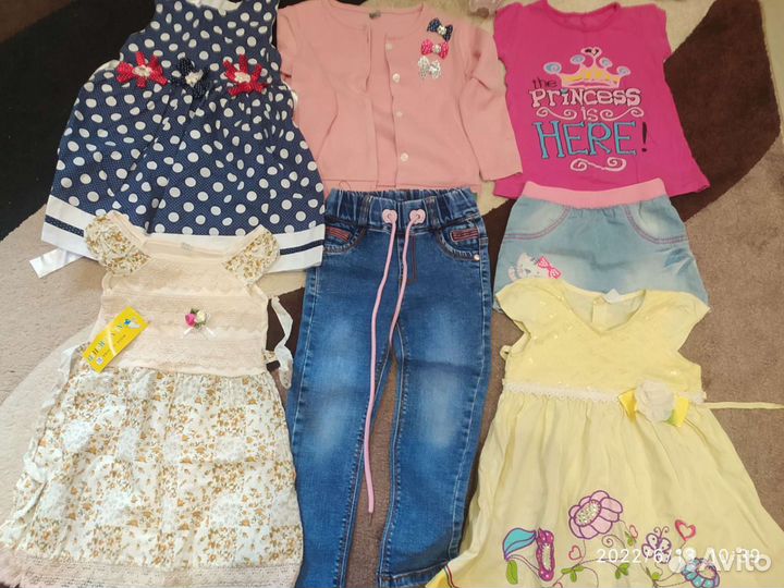 Детские вещи пакетом для девочек 98 104