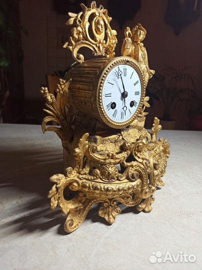 Часы старинные французские Самуил Марти