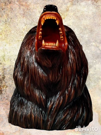 Подставка для наушников из дерева 