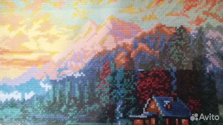 Картина вышитая крестиком 21 на 30