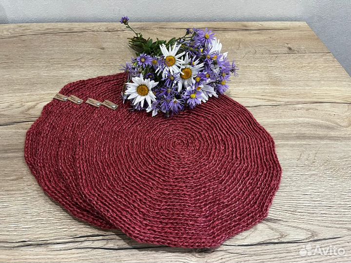 Плейсматы из натурального джута