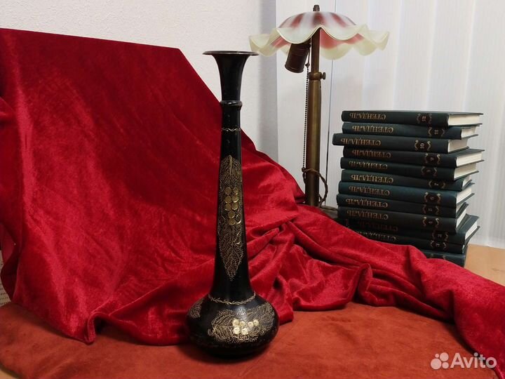 Ваза Индия латунь 34 см 70е годы