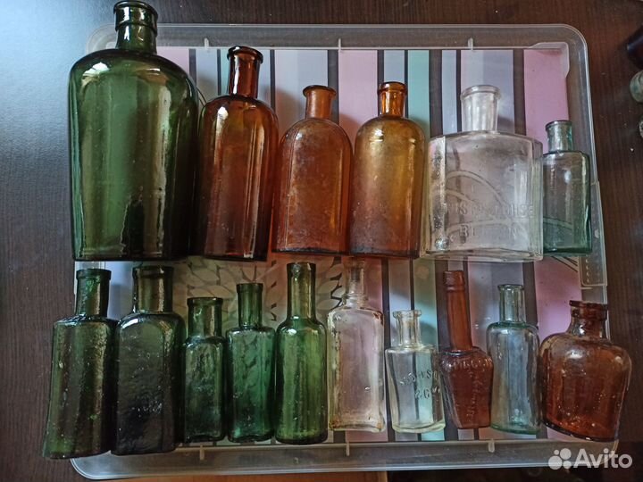 Старинные немецкие бутыльки