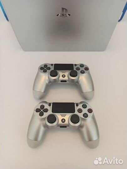 Редкая PS4 Slim Серебро
