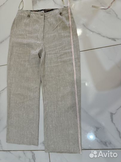 Брюки льняные