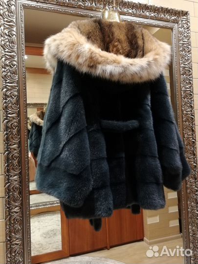 Новая Норковая Шубка с Рысью р. 46-48-50-52