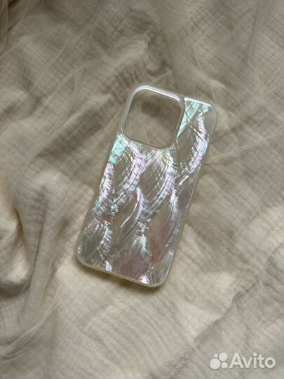 Чехол kzdoo на iPhone 14 pro с перламутром