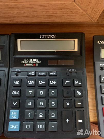 Калькулятор Casio, canon