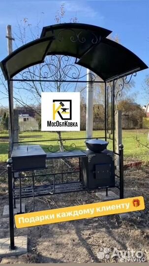 Кованый мангал для дачи
