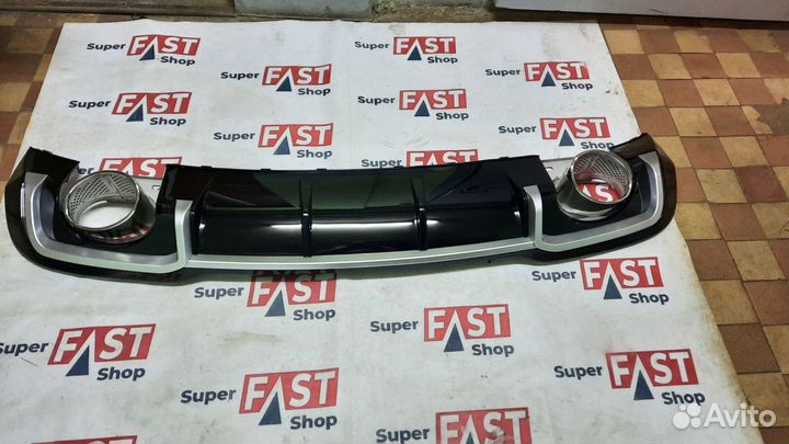 Диффузор на задний бампер audi a3 rs3 8v рест