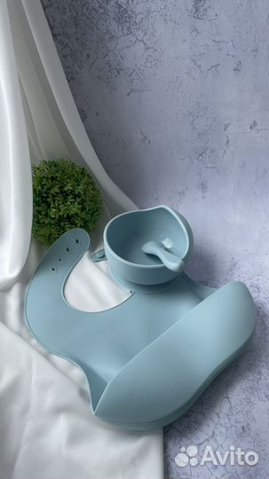 Набор детской силиконовой посуды