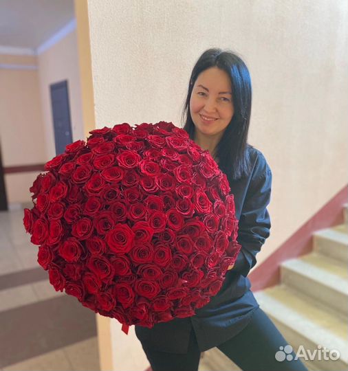 Цветы букеты с доставкой, premium роза Эквадор