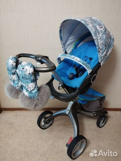 Коляска Stokke Xplory V4 2в1 + зимний кит