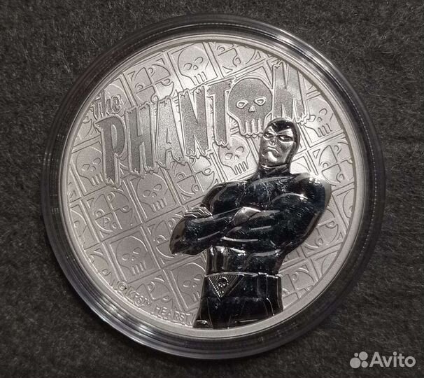 Монета Тувалу 2022 Фантом Серебро