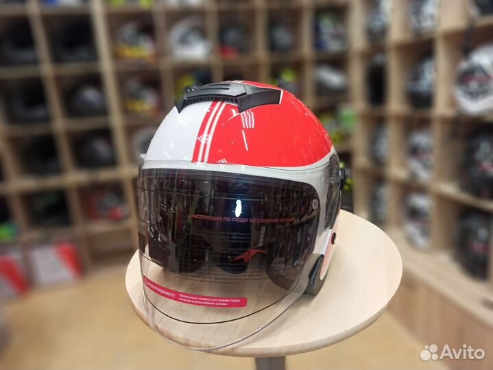 Шлем с забралом и очками jk526