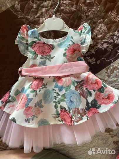 Платье для девочки 74 80 см