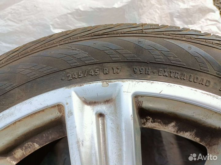 Колесо R17 диск Mercedes A2124011802 + шина