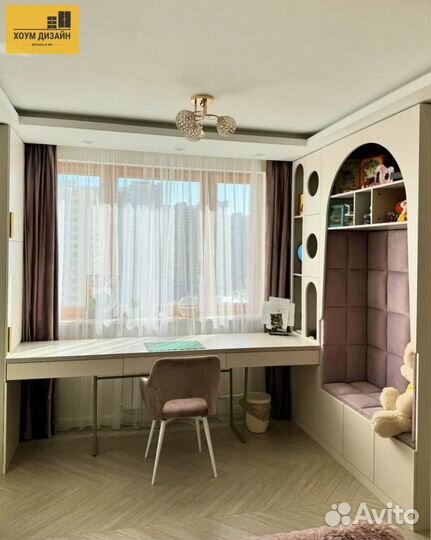 Шкаф в детскую с рабочей зоной