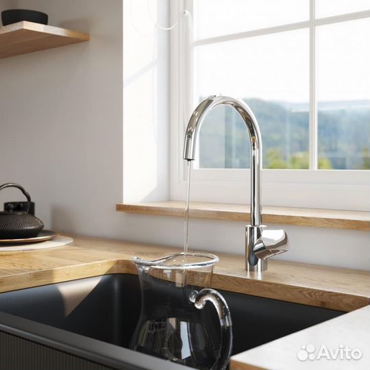 Смеситель для кухни AM.PM Like F8007S00 высокий, х