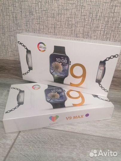 Смарт часы V9 Max Amoled / новые/Smart Watch 4 в 1