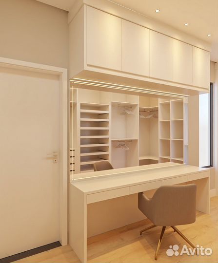 Гардеробная комната под ключ Шкафы