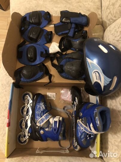 Роликовые коньки детские раздвижные 30-34