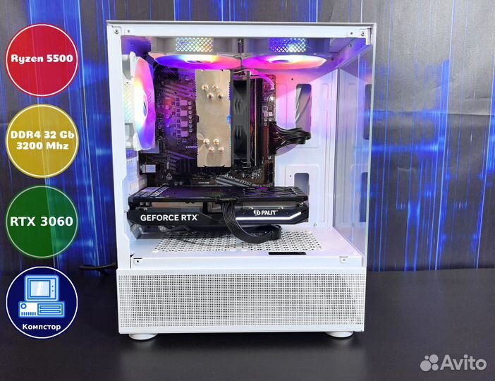 Геймерский комп AMD5500-RTX3050-32DDR4-JXP3219-A520