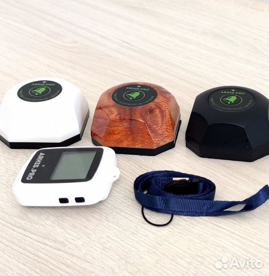 Кнопка вызова персонала и часы пейджер Поясной