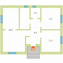 Дом 77 м² на участке 6,4 сот.