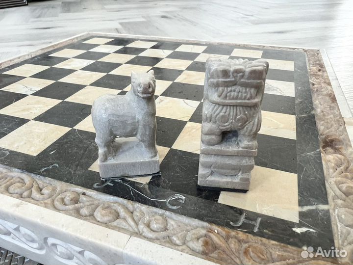 Шахматы ручной работы каменные