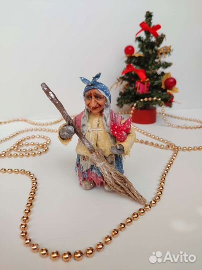 Ватная игрушка на елку