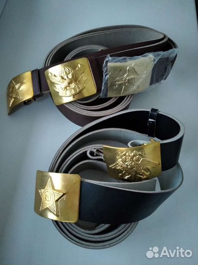 Ремень солдатский и бляхи