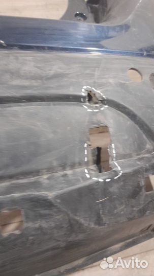 Бампер задний под парктроники задний Mitsubishi