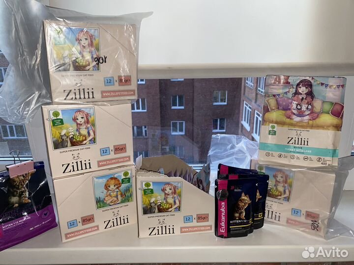 Корм для котят Zillii влажный сухой eukanuba