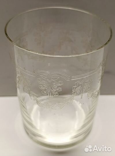 Антикварный стакан тонкое стекло 19 век (целый)