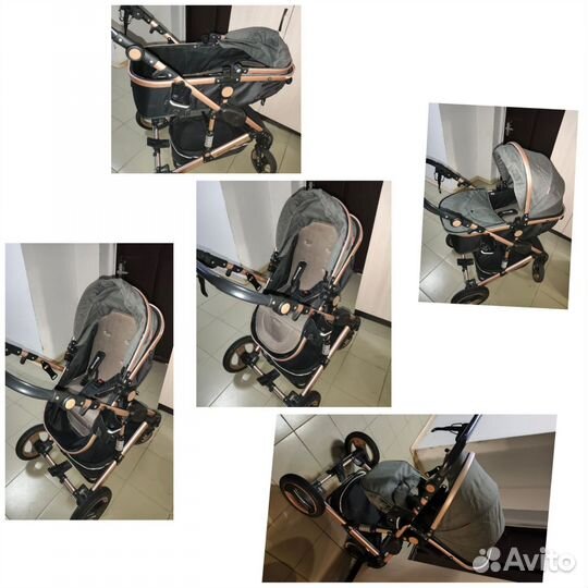 Коляска-трансформер 3 в 1 Wisesonle-Q3