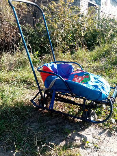 Детские санки с колесами