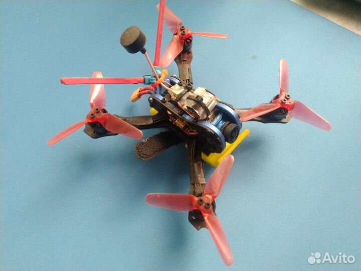 FPV дрон 3' + 9 акб + аппа TaranisX9 + шлем EV800D